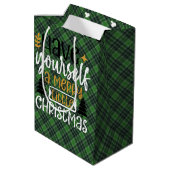 MacDonald Lord of the Isles Scottish Tartan Bag ミディアムペーパーバッグ (裏面アングル)