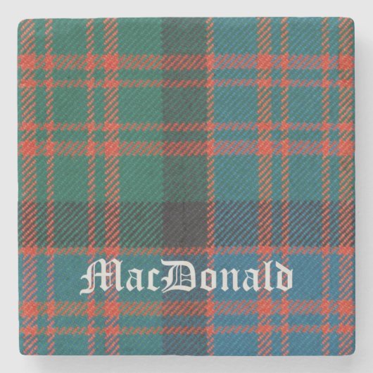 MacDonald、MacDonaldスコットランドタータンチェック、MacDonald ストーンコースター (正面)