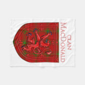 MacDonald of Sleatタータンチェックスコティッシュプレイドライオンランプ フリースブランケット (正面(横))