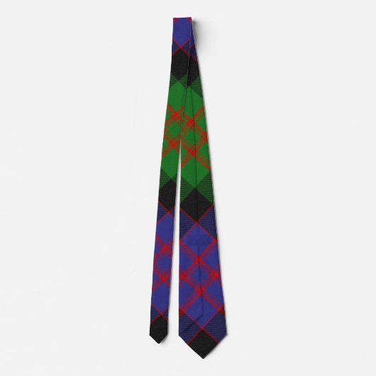MacDonald Scottish Clan Tartan Plaid Pattern ネクタイ (裏面)