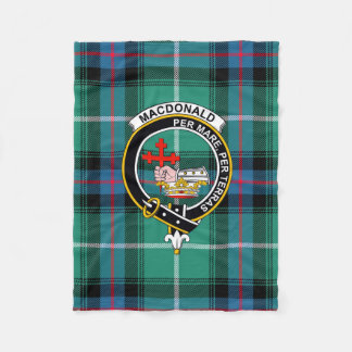 MacDonald Tartan, Badge & Crest Blanket フリースブランケット