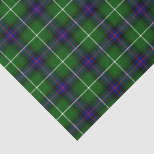 MacDonald tartan green blue plaid 薄葉紙 (詳細)