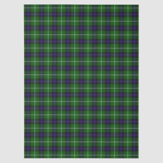 MacDonald tartan green blue plaid 薄葉紙 (正面)