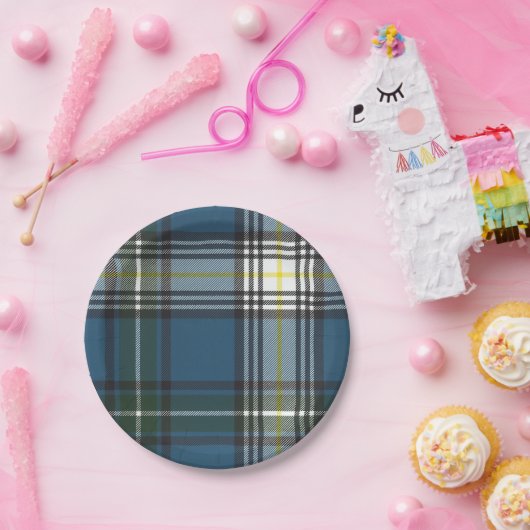MacDowallのタータンチェックの紙のパーティーのプレート ペーパープレート (パーティー)