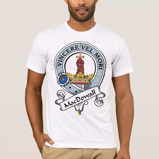 MacDowallの一族は記章を付けます Tシャツ (正面)