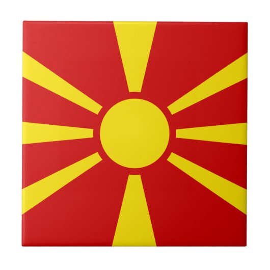 Macedonia Flag タイル (正面)