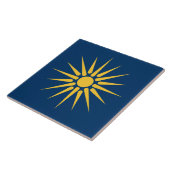 Macedonia Flag on Tile タイル (側面)