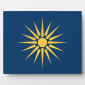 Macedonia Flag Plaque フォトプラーク (正面)