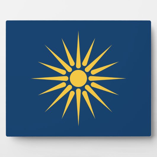Macedonia Flag Plaque フォトプラーク (正面)