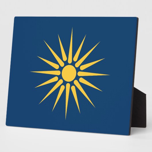Macedonia Flag Plaque フォトプラーク (側面)