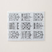 「Macfarlaneからの鋳鉄の柵のためのデザイン、 ジグソーパズル (横)