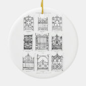 「Macfarlaneのカリフォルニアからの鋳鉄のゲートのためのデザイン、 セラミックオーナメント (裏面)