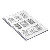 「Macfarlaneのカリフォルニアからの鋳鉄のゲートのためのデザイン、 ノートブック (右側)