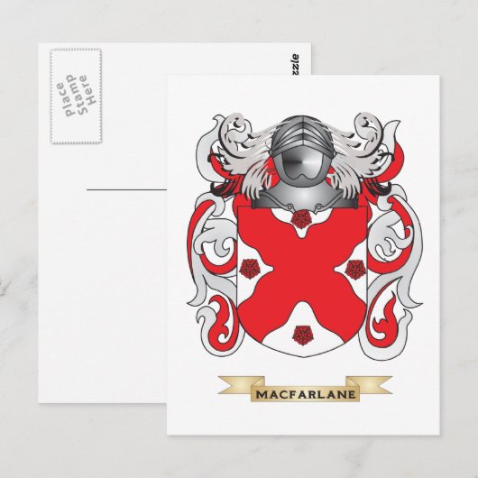 MacFarlane Coat of Arms (家紋) ポストカード (正面/裏面)