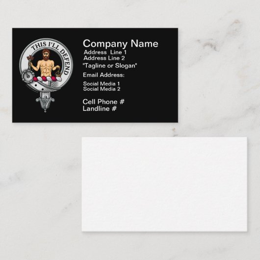 MacFarlane Crestバッジ 名刺 (正面/裏面)