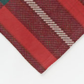 MacGregorのタータンチェックのフリースブランケット フリースブランケット (角)