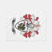 MacGregorの家紋の紋章付き外衣 フリースブランケット (正面(横))