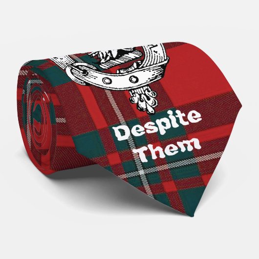 MacGregorの男性膚触りがよいポリエステルタイw/Badge ネクタイ (ロール)