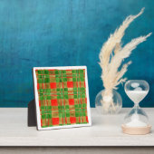 MACGREGORタータンチェックスクエアプラークとイーゼル フォトプラーク (インサイチュ)