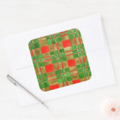 MACGREGORタータンチェックラージスクエアステッカー スクエアシール (封筒)