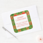 MACGREGORタータンチェック大四角アドレスシール スクエアシール (封筒)