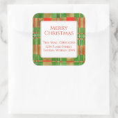 MACGREGORタータンチェック大四角アドレスシール スクエアシール (バッグ)