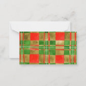 MACGREGORタータンチェック3.5x2フラットカード ノートカード (正面)