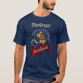 MacGregor Clan Badge & Rob Roy Tartan  Tシャツ (正面)
