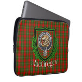 MacGregor Scottish Clan Tartan and Crest ラップトップスリーブ (正面右)