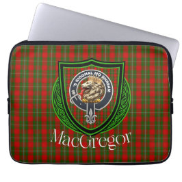MacGregor Scottish Clan Tartan and Crest ラップトップスリーブ