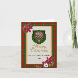 MacGregor Scottish Clan Tartan & Crest カード