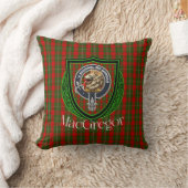 MacGregor Scottish Clan Tartan & Crest クッション (ブランケット)