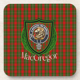 MacGregor Scottish Clan Tartan & Crest コースター