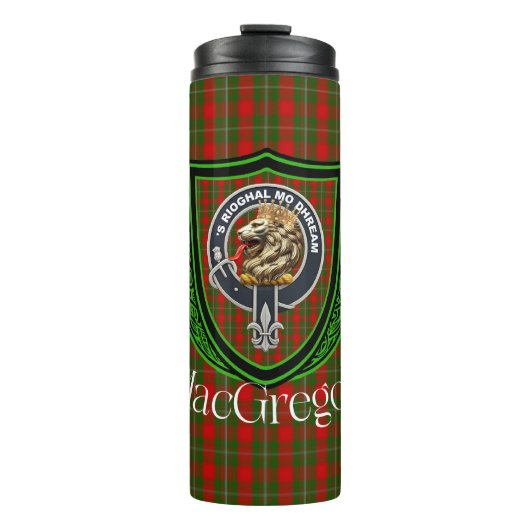 MacGregor Scottish Clan Tartan & Crest タンブラー (正面)
