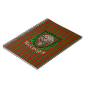 MacGregor Scottish Clan Tartan & Crest ノートブック (左側)