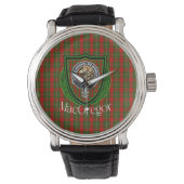 MacGregor Scottish Clan Tartan & Crest 腕時計 (正面)