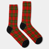 MacGregor tartan red green plaid ソックス (右)