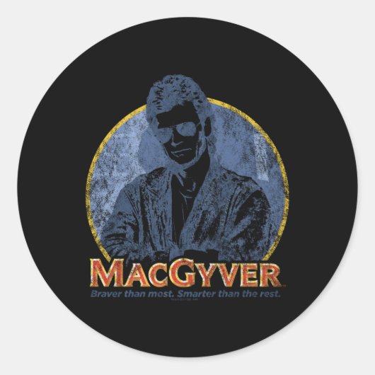 Macgyverのタイトル ラウンドシール (正面)