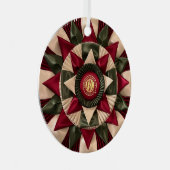 MACHドッグロゼットカスタムクリスマス メタルオーナメント (正面右)