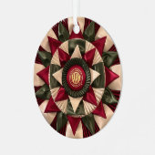 MACHドッグロゼットカスタムクリスマス メタルオーナメント (正面左)