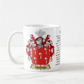 Machado、起源、意味および頂上 コーヒーマグカップ (左)