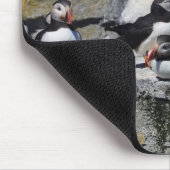 Machiasのシールの島のニシツノメドリ マウスパッド (コーナー)