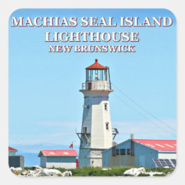 Machias Seal Island Light house, Canadaスタンプ スクエアシール