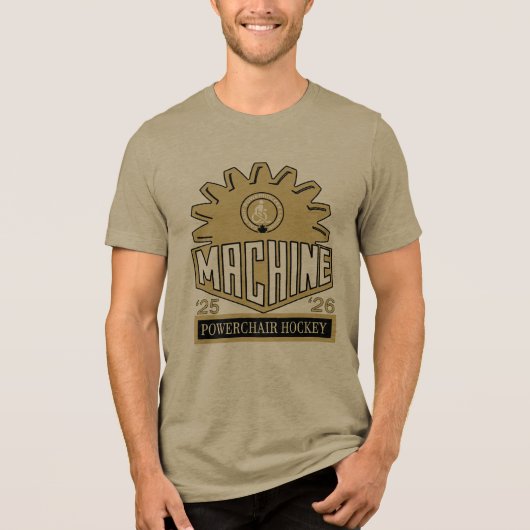 machine olive トライブレンドTシャツ (正面)