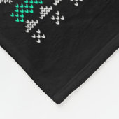 Machine Santa Claus Gun Lover Ugly Christmas Sweat フリースブランケット (角)