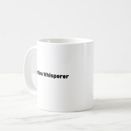 Machine Whisperer Mug – Funny AI Engineer Gift for コーヒーマグカップ (正面左)