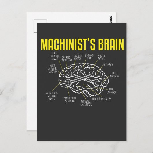 Machinistおもしろい定義引用文整備士演算子 ポストカード (正面/裏面)