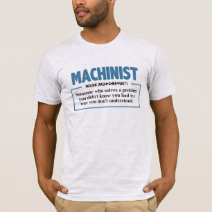 Machinist定おもしろい義エンジニアGag Tシャツ