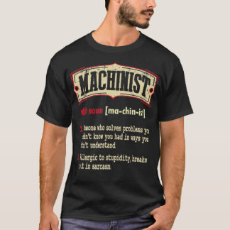 Machinist辞書の用語の皮肉 Tシャツ