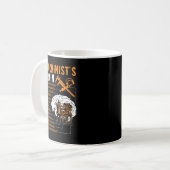 Machinist おもしろい Gives – 機械工の脳 コーヒーマグカップ (正面左)